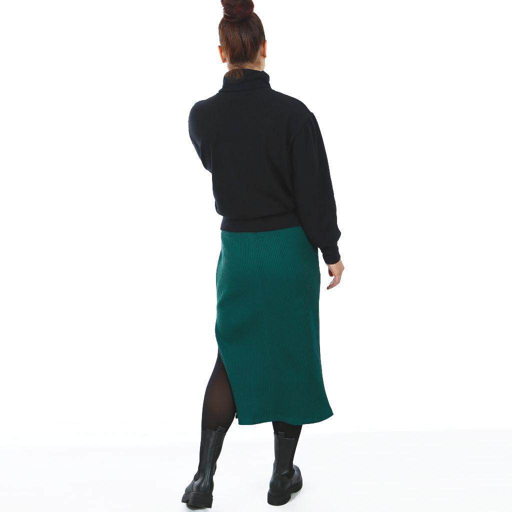 Papierschnittmuster Sweatrock mit Schlitz Frau Irma XS-XXL